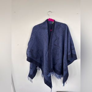 Ralph Lauren Navy Blue Poncho